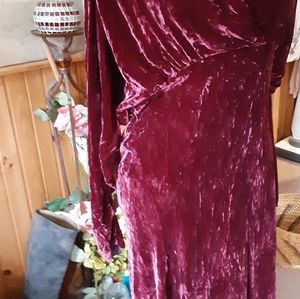 Vintage velveteen dress s/m